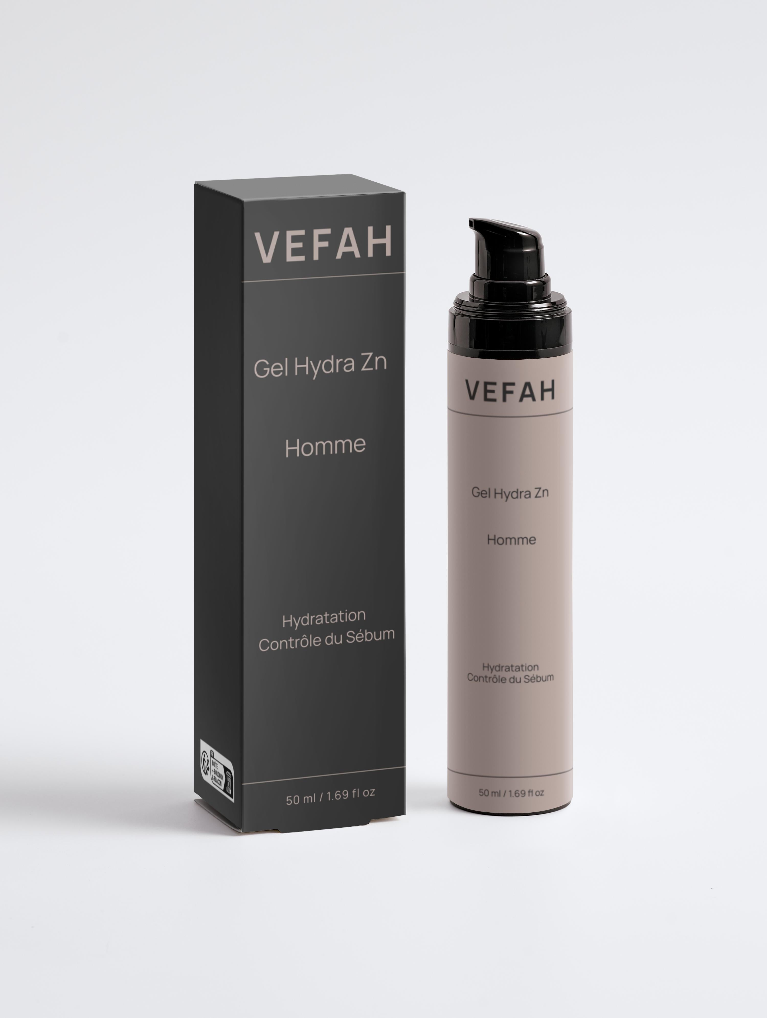 Gel Hydra Zn – Homme | Texture légère non grasse